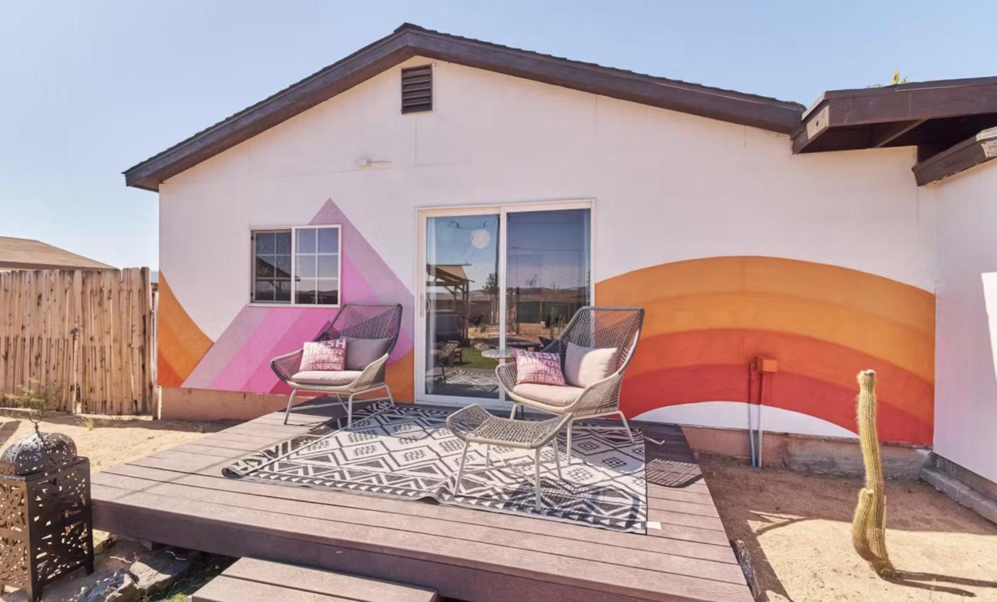 Twin Palms Desert Getaway - Jacuzzi, Fire Pit, Meditation Room & More Joshua Tree Bagian luar foto