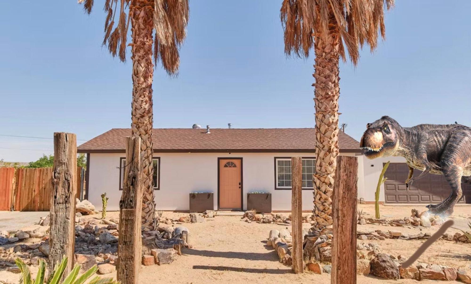 Twin Palms Desert Getaway - Jacuzzi, Fire Pit, Meditation Room & More Joshua Tree Bagian luar foto